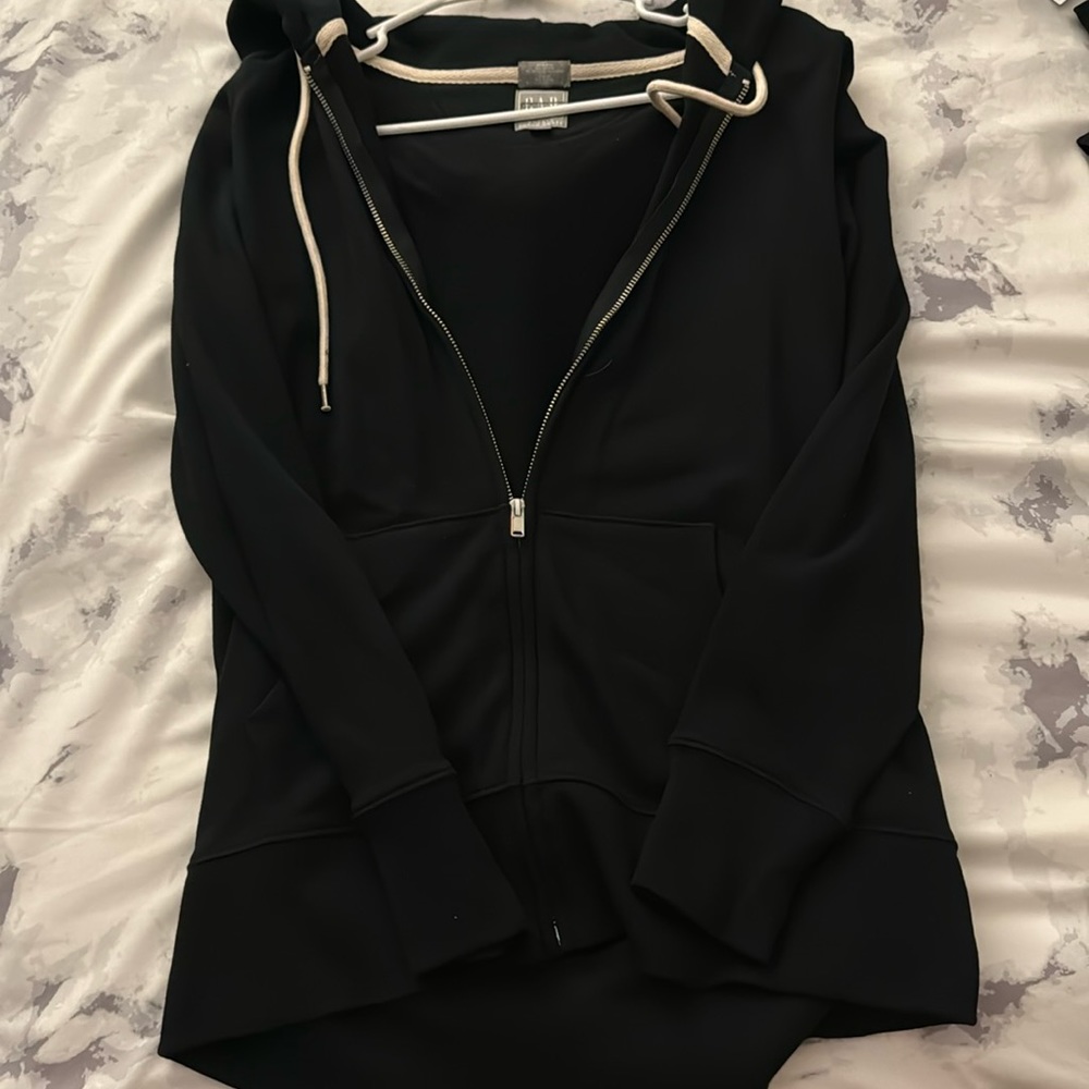 GAP Black Zip Up Jacket, Size Small